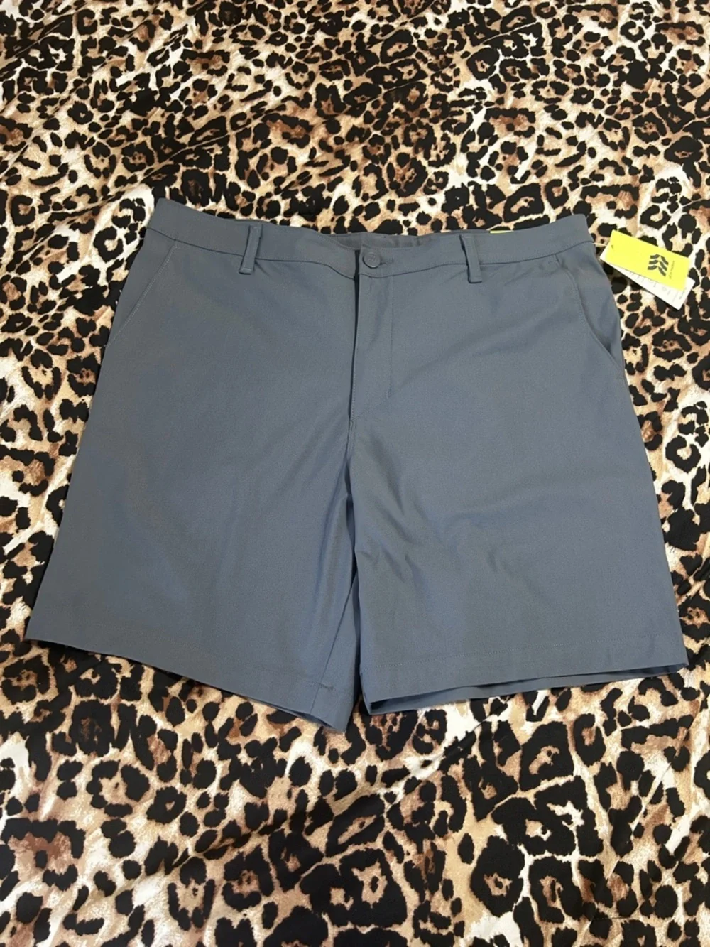 all in motion Men's Slate Gray Flat Front Performance Shorts